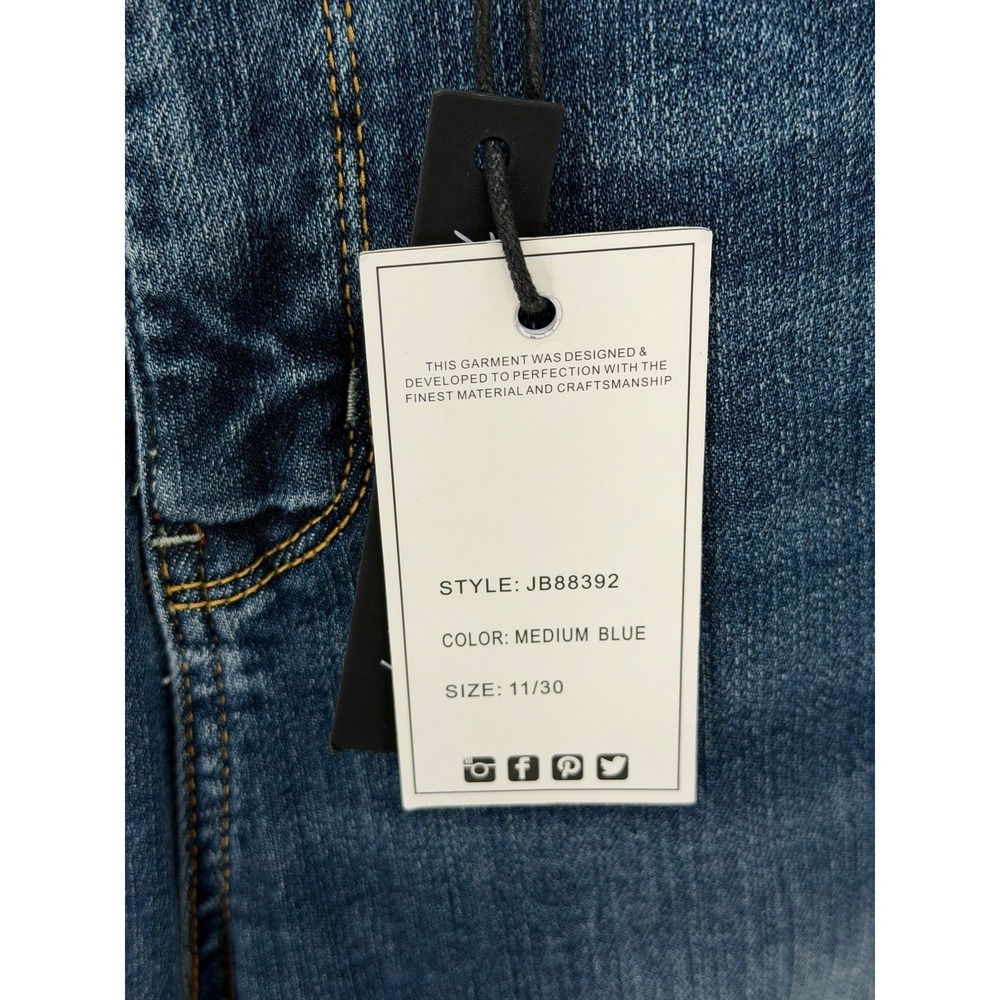 Judy Blue Jeans Womens 11 30 Dark Wash Denim High Waist Skinny Tummy Control NWT - Picture 3 of 13